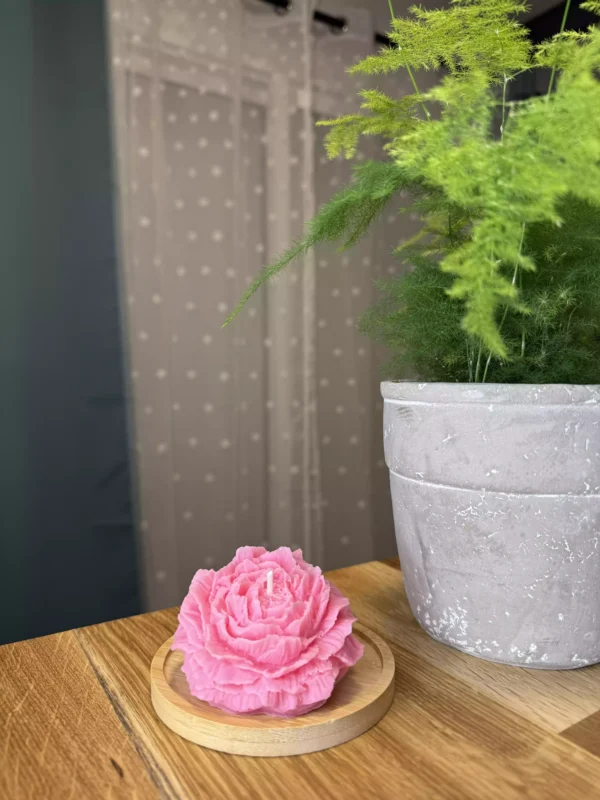 Bougie Pivoine Rose Parfum Relaxant – Image 3